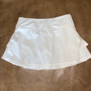Ivivva size 8 white tennis golf skirt